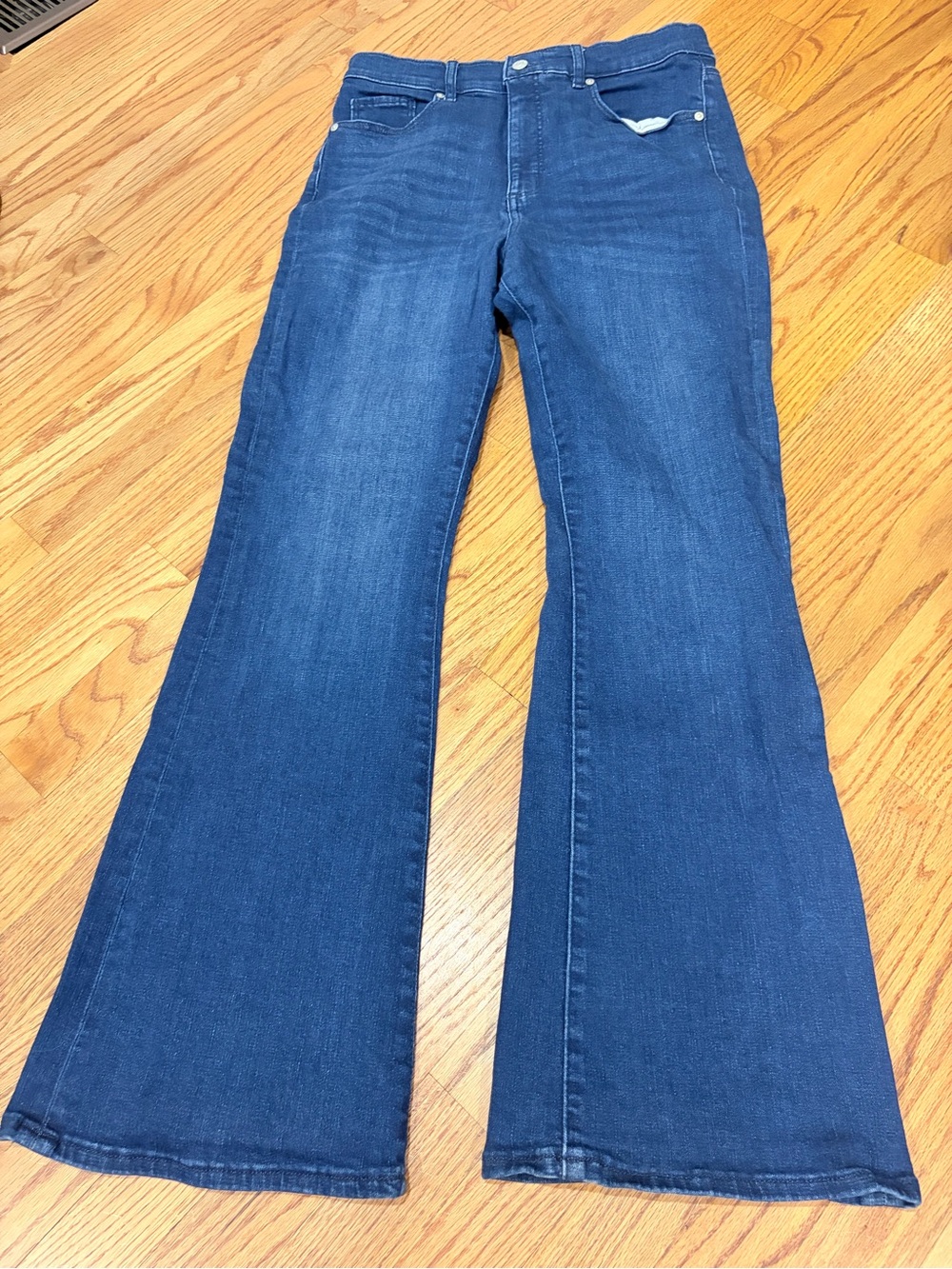 LOFT Women's Flare Jeans in Dark Blue Wash